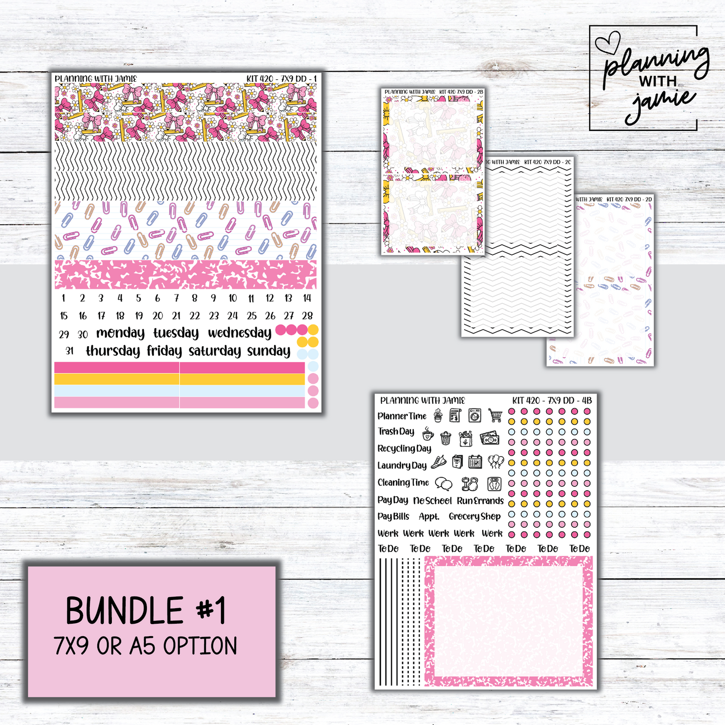Kit 420 Erin Condren Daily Duo Sticker Kit