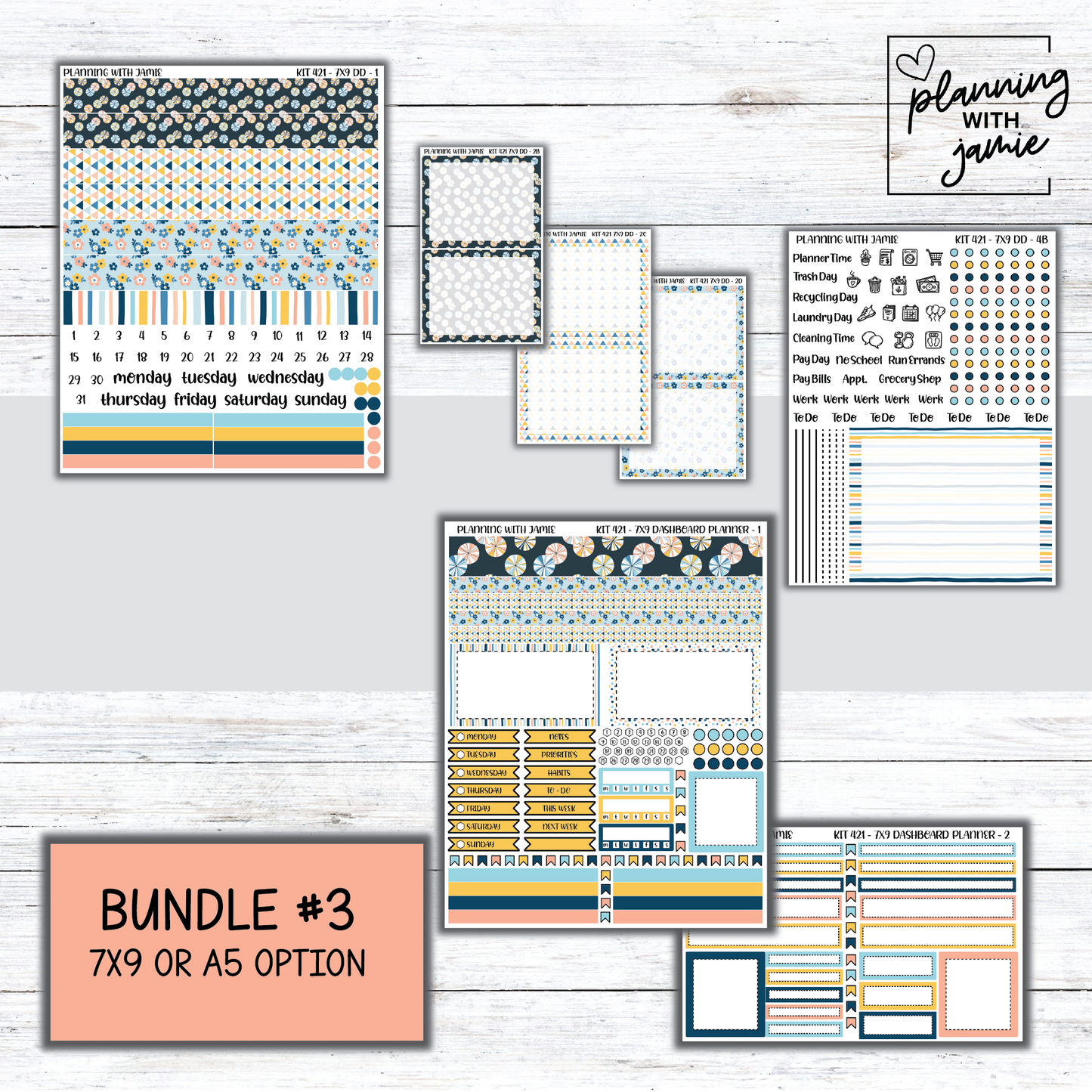 Kit 421 Erin Condren Daily Duo Sticker Kit