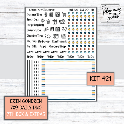 Kit 421 Erin Condren Daily Duo Sticker Kit