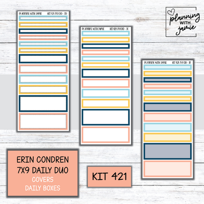 Kit 421 Erin Condren Daily Duo Sticker Kit