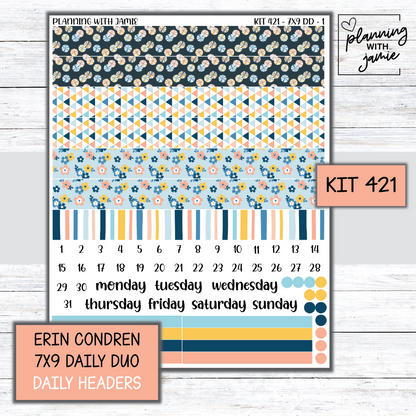 Kit 421 Erin Condren Daily Duo Sticker Kit