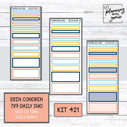 Kit 421 Erin Condren Daily Duo Sticker Kit