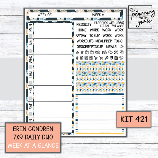 Kit 421 Week At A Glance Sticker