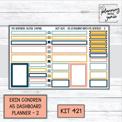 Kit 421 Erin Condren Dashboard Planner Sticker Kit