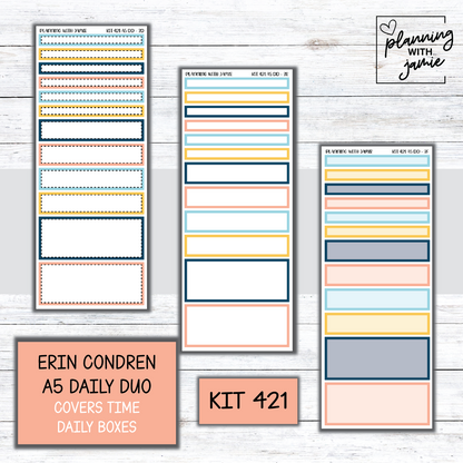 Kit 421 Erin Condren Daily Duo Sticker Kit
