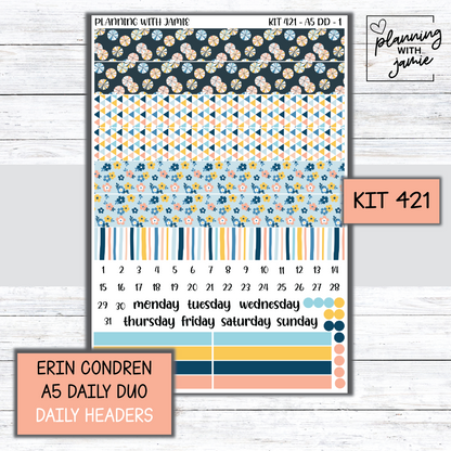Kit 421 Erin Condren Daily Duo Sticker Kit