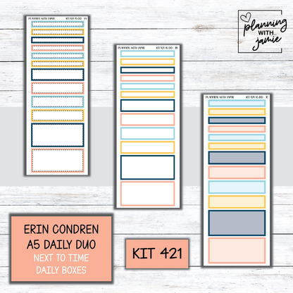 Kit 421 Erin Condren Daily Duo Sticker Kit