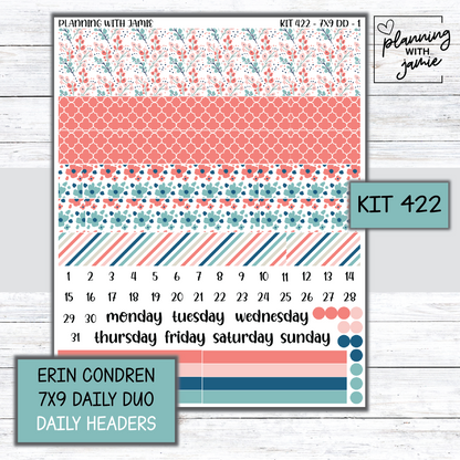Kit 422 Erin Condren Daily Duo Sticker Kit