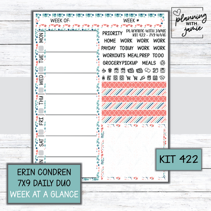 Kit 422 Week At A Glance Sticker