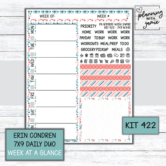 Kit 422 Week At A Glance Sticker