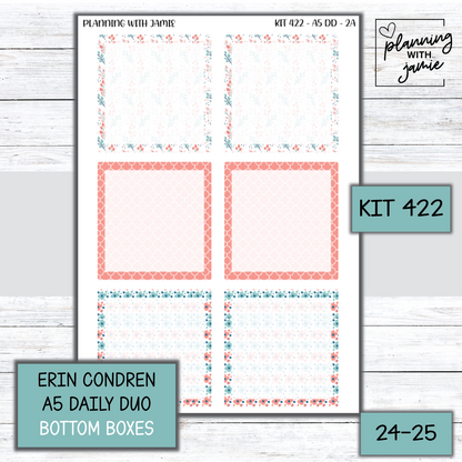 Kit 422 Erin Condren Daily Duo Sticker Kit