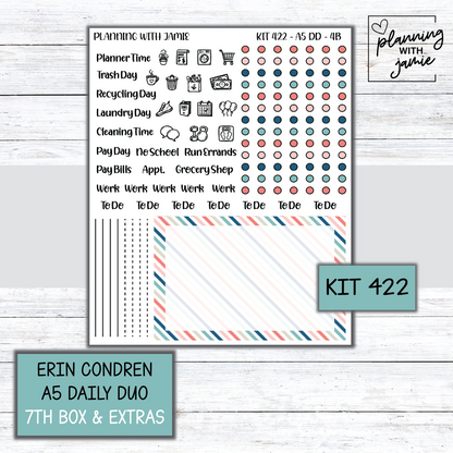 Kit 422 Erin Condren Daily Duo Sticker Kit