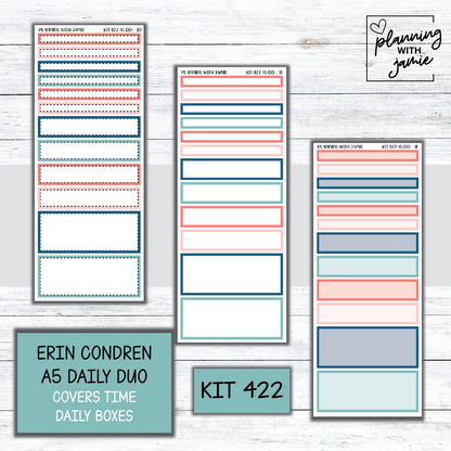 Kit 422 Erin Condren Daily Duo Sticker Kit