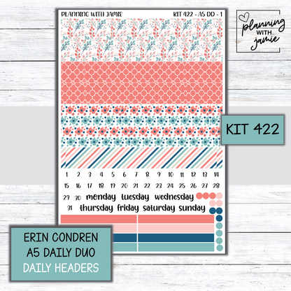 Kit 422 Erin Condren Daily Duo Sticker Kit