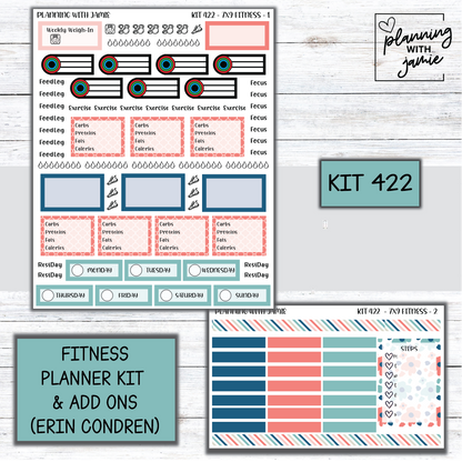 Kit 422 Weekly Fitness Sticker Kit