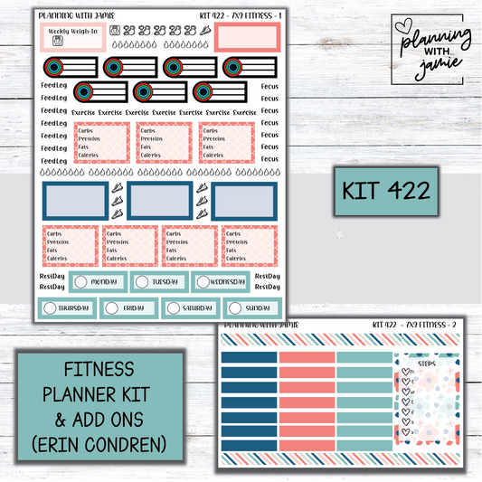 Kit 422 Weekly Fitness Sticker Kit