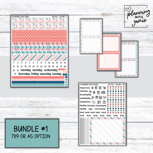 Kit 422 Erin Condren Daily Duo Sticker Kit