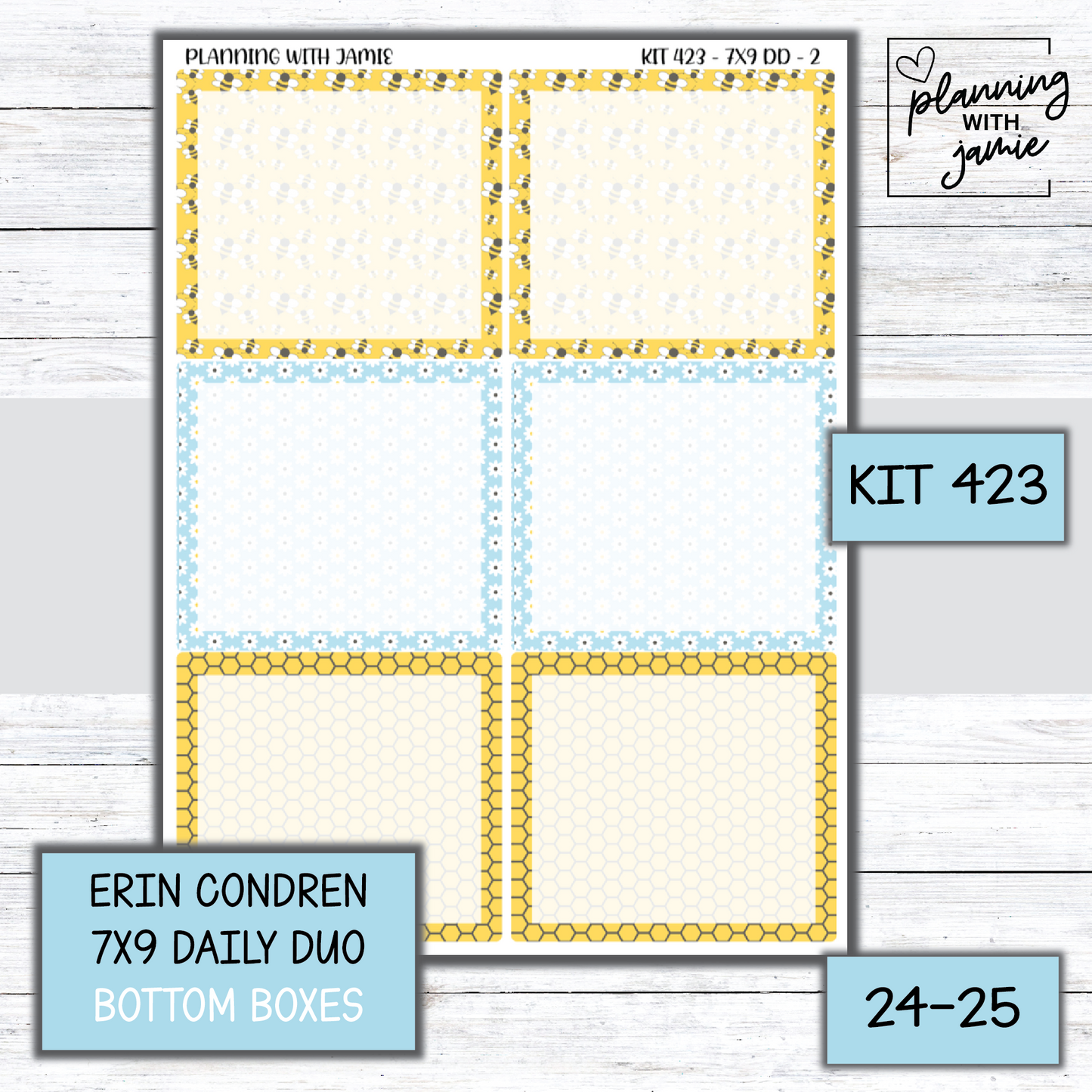 Kit 423 Erin Condren Daily Duo Sticker Kit