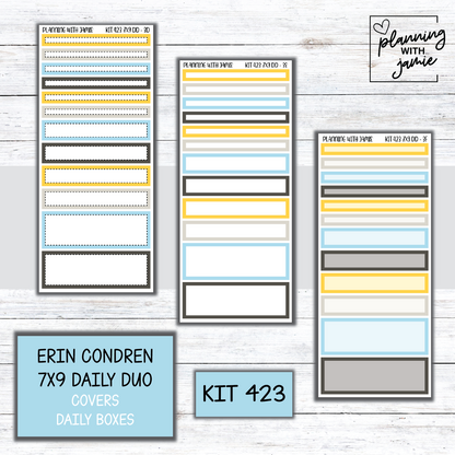 Kit 423 Erin Condren Daily Duo Sticker Kit