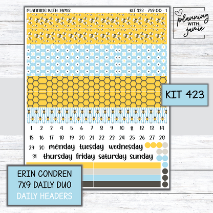 Kit 423 Erin Condren Daily Duo Sticker Kit