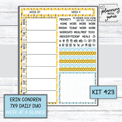 Kit 423 Week At A Glance Sticker