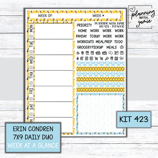 Kit 423 Week At A Glance Sticker