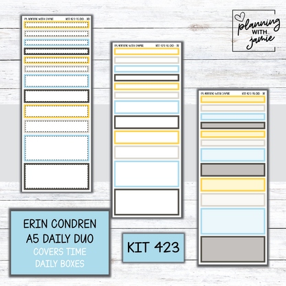 Kit 423 Erin Condren Daily Duo Sticker Kit