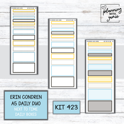 Kit 423 Erin Condren Daily Duo Sticker Kit