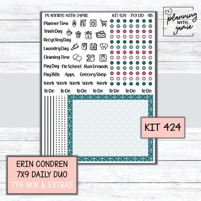 Kit 424 Erin Condren Daily Duo Sticker Kit