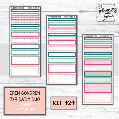 Kit 424 Erin Condren Daily Duo Sticker Kit