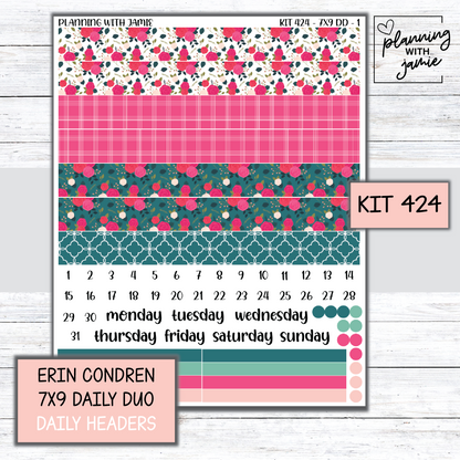 Kit 424 Erin Condren Daily Duo Sticker Kit