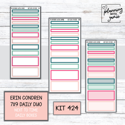 Kit 424 Erin Condren Daily Duo Sticker Kit