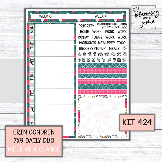 Kit 424 Week At A Glance Sticker