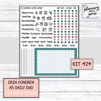 Kit 424 Erin Condren Daily Duo Sticker Kit