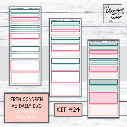 Kit 424 Erin Condren Daily Duo Sticker Kit
