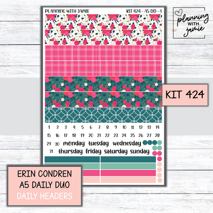Kit 424 Erin Condren Daily Duo Sticker Kit