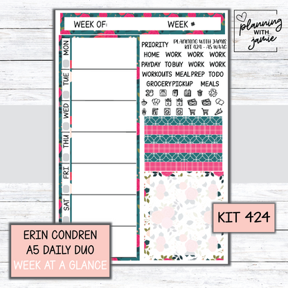 Kit 424 Week At A Glance Sticker