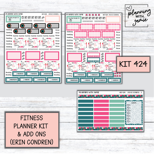 Kit 424 Weekly Fitness Sticker Kit
