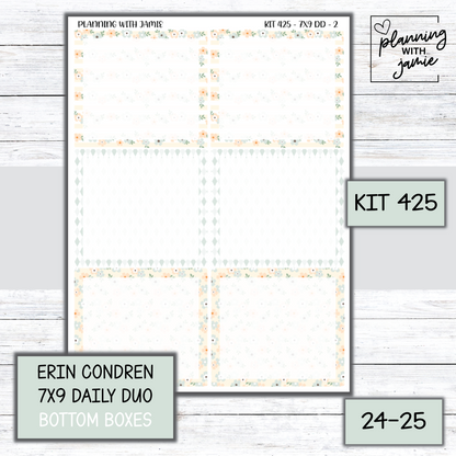 Kit 425 Erin Condren Daily Duo Sticker Kit