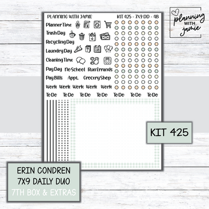 Kit 425 Erin Condren Daily Duo Sticker Kit