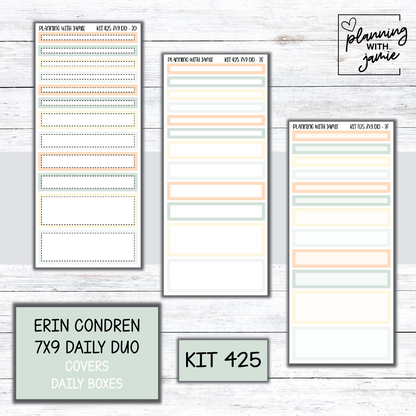 Kit 425 Erin Condren Daily Duo Sticker Kit
