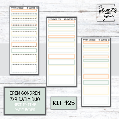 Kit 425 Erin Condren Daily Duo Sticker Kit