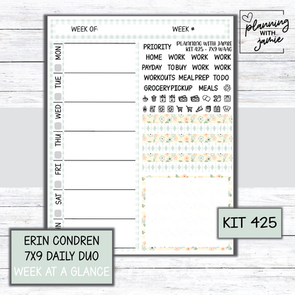 Kit 425 Week At A Glance Sticker