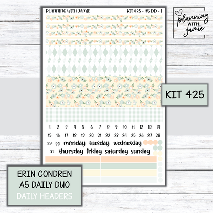 Kit 425 Erin Condren Daily Duo Sticker Kit