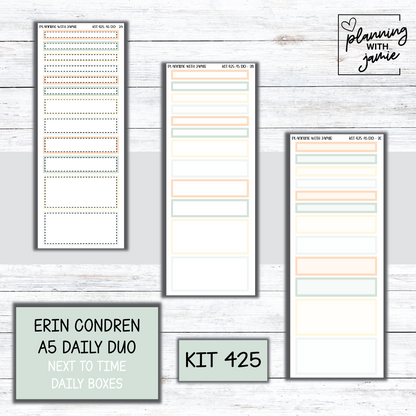 Kit 425 Erin Condren Daily Duo Sticker Kit