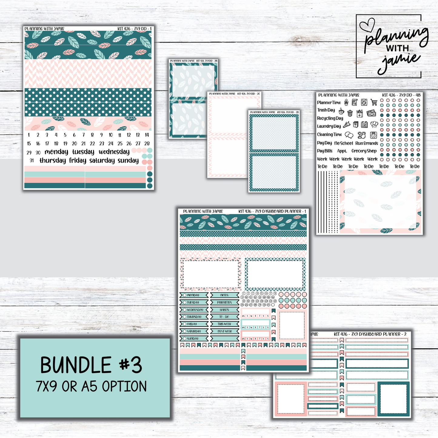 Kit 426 Erin Condren Daily Duo Sticker Kit