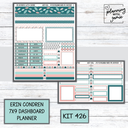 Kit 426 Erin Condren Dashboard Planner Sticker Kit