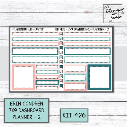 Kit 426 Erin Condren Dashboard Planner Sticker Kit