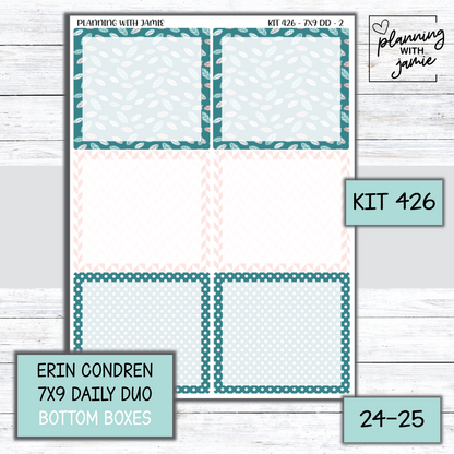 Kit 426 Erin Condren Daily Duo Sticker Kit
