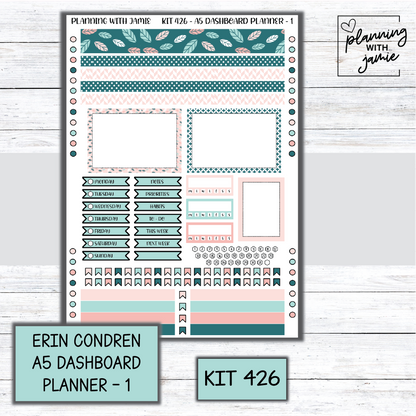 Kit 426 Erin Condren Dashboard Planner Sticker Kit